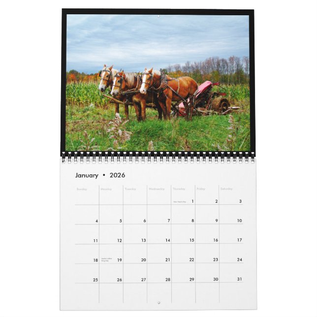 Amisches Land 2013 und alter Scheunen-Kalender Kalender (Jan 2026)