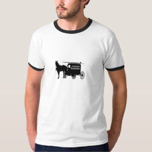 Amisches Surfen und Ski fahren T-Shirt