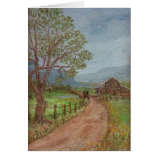 Amish Buggy geht Zuhause