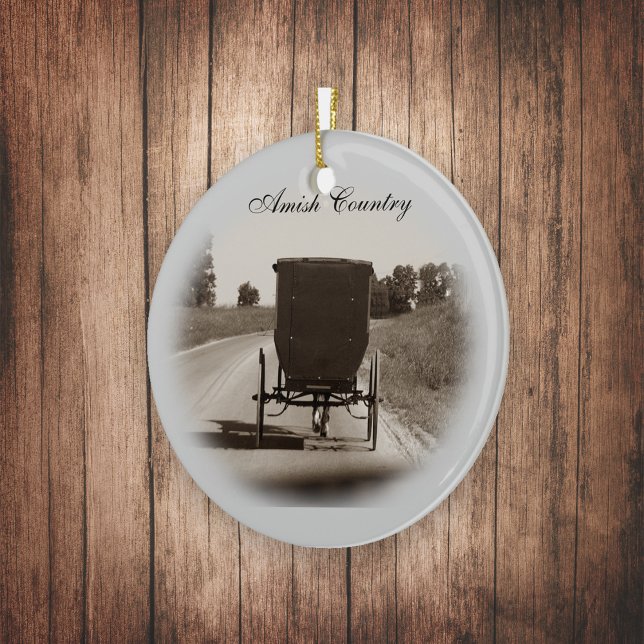 Amish Buggy Keramikornament (Von Creator hochgeladen)