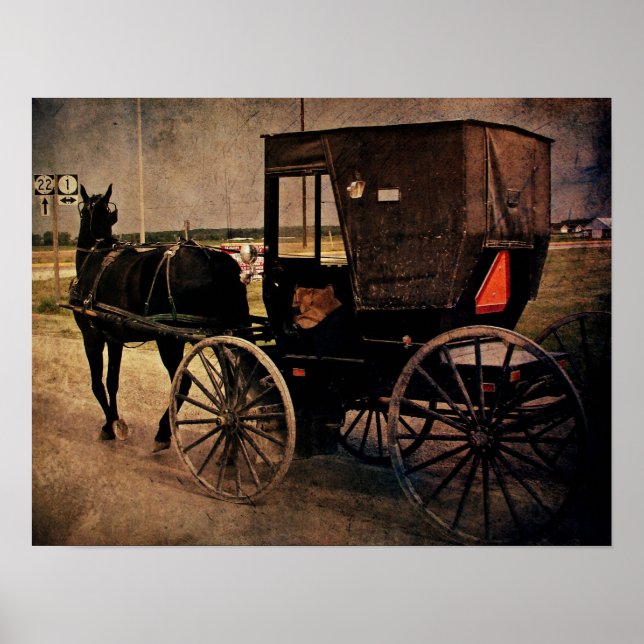 Amish Buggy Poster (Vorne)