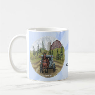 Amish Buggy Town Day Tasse