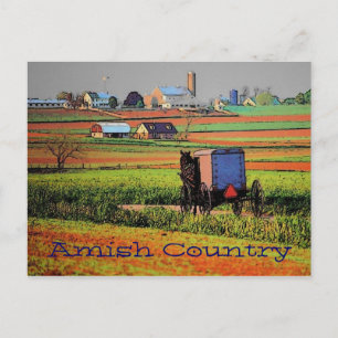 Amish Country Landscape Postcard Postkarte