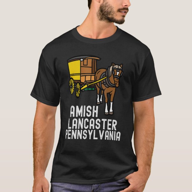 Amish Country Pennsylvania  Horse And Carriage 2 T-Shirt (Vorderseite)