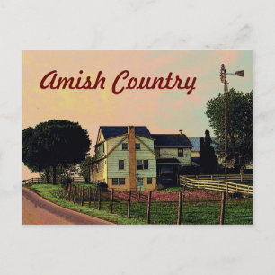 Amish Country Postcard Postkarte