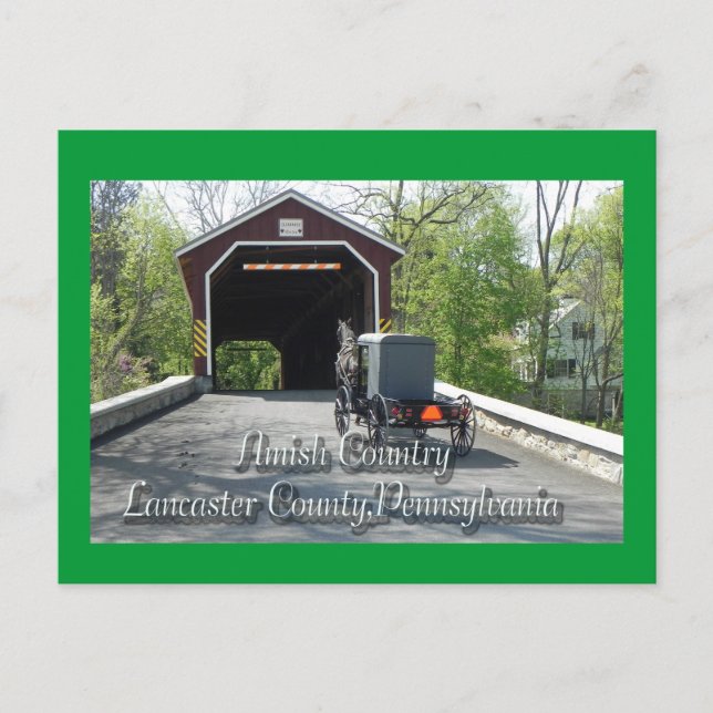 Amish Country _ Postcard Postkarte (Vorderseite)
