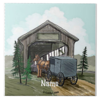 Amish Covered Bridge Fliese