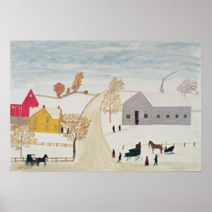 Amish-Dorf Poster