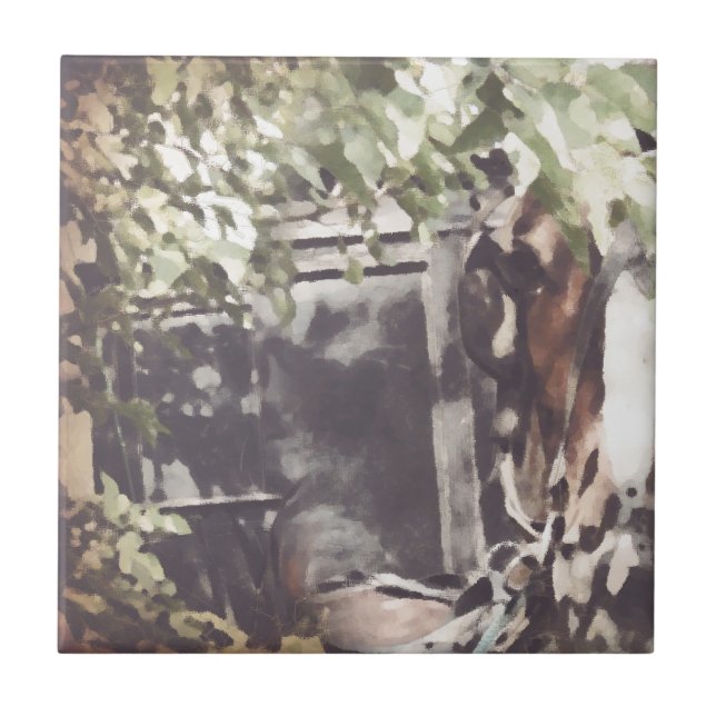 Amish Fliese (Vorderseite)