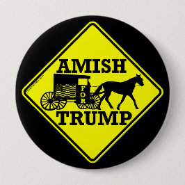 Amish für Trump als einzigartig kollektiv politisc Button