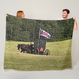 AMISH FÜR TRUMP FLEECEDECKE