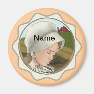 Amish Girl Bonnet Magnet