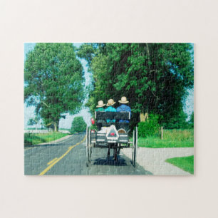 Amish-Kutsche Indiana. Puzzle