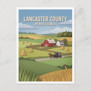 Amish-Land in der Nähe von New Holland, Pennsylvan Postkarte
