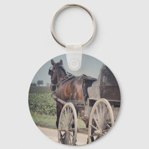 Amish Pferd durch den Fotografen Schlüsselanhänger