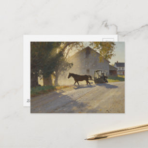 Amish-Pferdemalerei Postkarte
