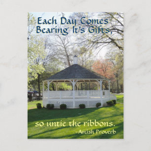 Amish Proverb Postcard Postkarte