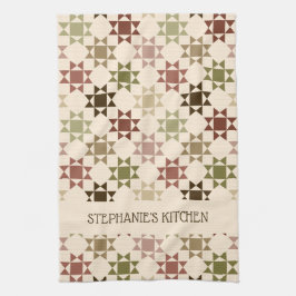 Amish Quilt Druckneutrale Farben Personalisiert Geschirrtuch