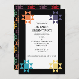 Amish Quilt Print Quilt Threading Custom Party Einladung