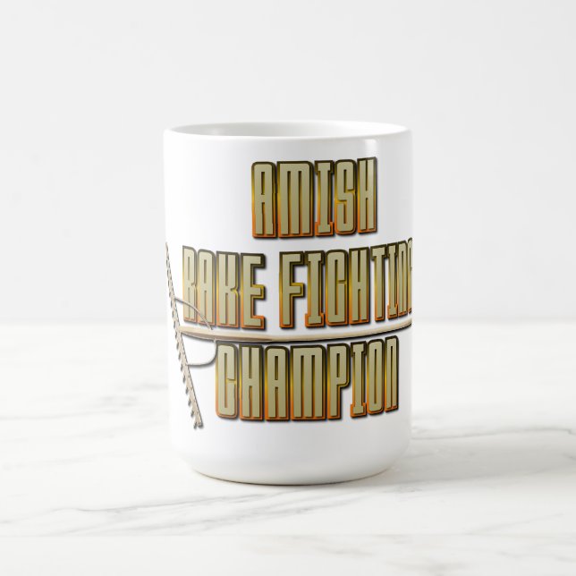 Amish Rake Fighting Champion Kaffeetasse (Mittel)