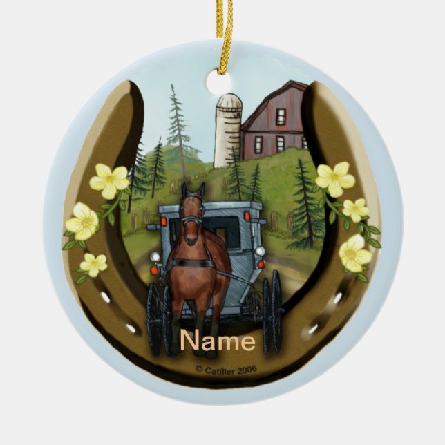 Amish Road Trip Ornament (Vorne)