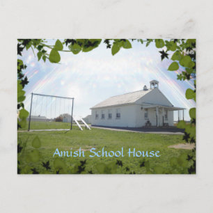 Amish School House. Füge Text hinzu. Postkarte
