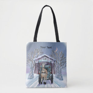 Amish Winter Covered Bridge