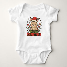 AMITA | Cute Bunny Merry Christmas Baby Strampler