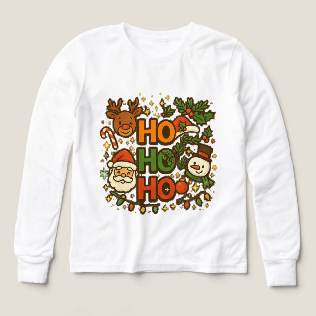 AMITA | HO HO HO Holiday Crew Tee (Design Vorderseite)