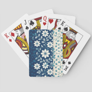 AMITA Infinite Bloom Blue Florale Harmonie Spielkarten