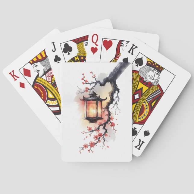 AMITA | Infinite Lantern | Cherry Blossom Light  Spielkarten (Rückseite)
