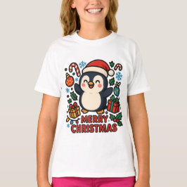AMITA | Merry Christmas Penguin T-Shirt