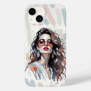 AMITA Soft Pastel Art Frau Handyhüllen Case-Mate iPhone 14 Hülle
