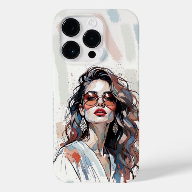 AMITA | Soft Pastel Art Woman Phone Cases (Rückseite)