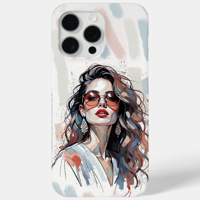 AMITA | Soft Pastel Art Woman Phone Cases (Rückseite)