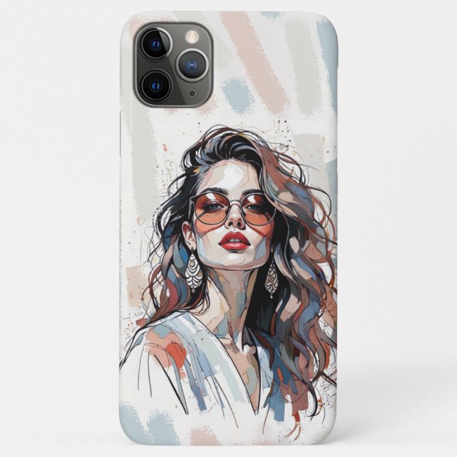 AMITA | Soft Pastel Art Woman Phone Cases (Rückseite)