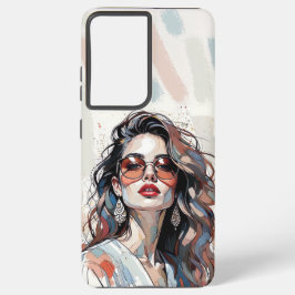 AMITA | Soft Pastel Art Woman Phone Cases Samsung Galaxy Hülle