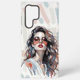 AMITA | Soft Pastel Art Woman Phone Cases Samsung Galaxy Hülle