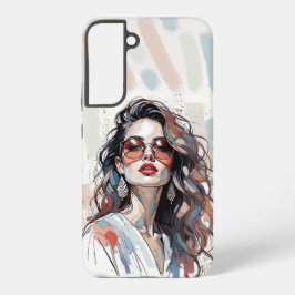 AMITA | Soft Pastel Art Woman Phone Cases Samsung Galaxy Hülle