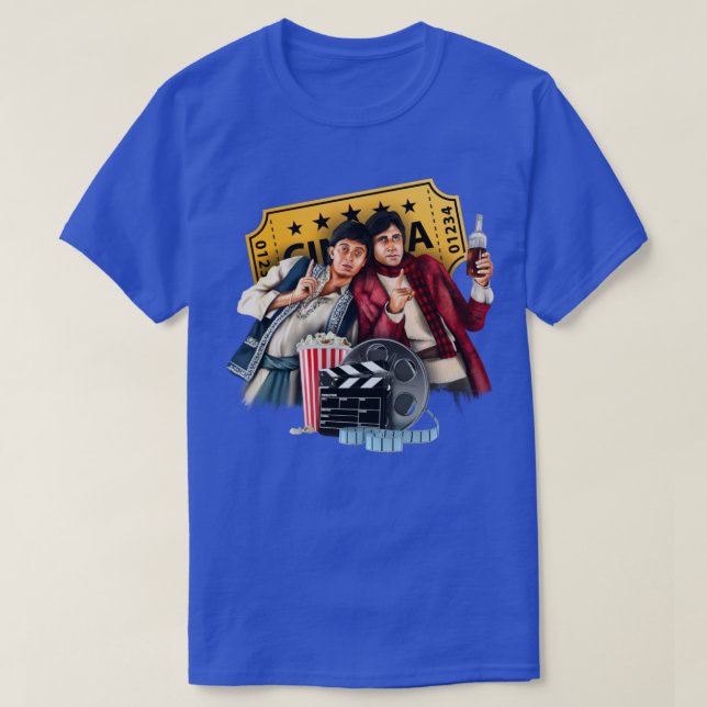 Amitabh Bachchan und Mithun Chakraborty T-Shirt (Design vorne)