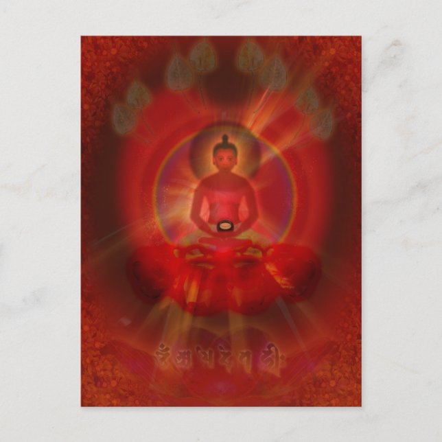 'Amitabha Buddha' Postkarte (Vorderseite)