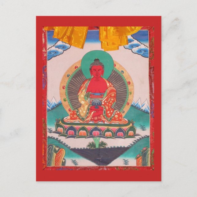 Amitabha Buddha Postkarte (Vorderseite)
