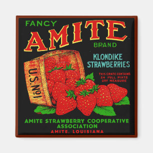 Amite Klondike Erdbeeren Magnet