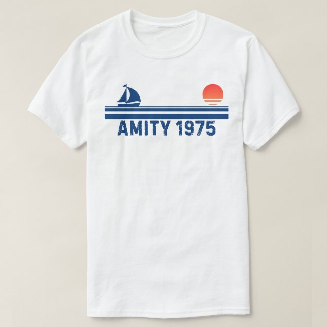 Amity 1975 Retro T-Shirt (Design vorne)