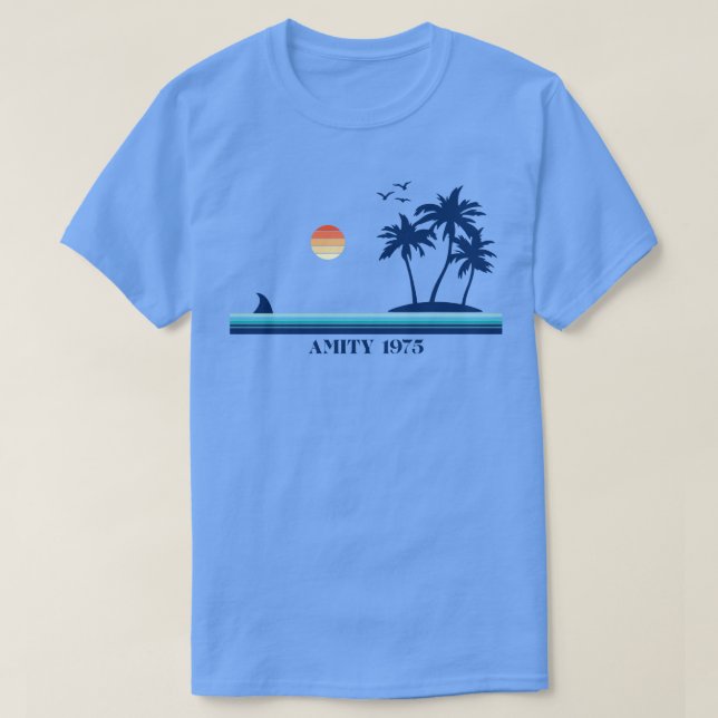 Amity Island 1975 Hat T-Shirt (Design vorne)