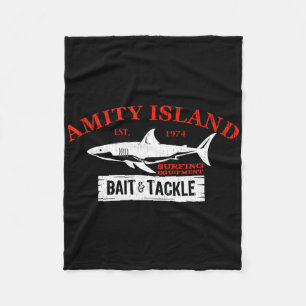 Amity Island Byit And Tackle Retro-Angeln 1 Fleecedecke