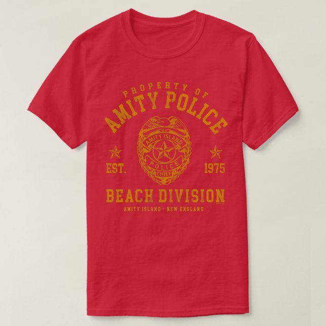 Amity Island Police Beach Division T-Shirt (Design vorne)