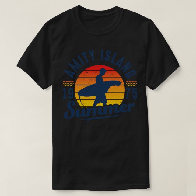 Amity Island Summer 0f 75 Universell UCS LLC T-Shirt (Design vorne)
