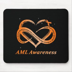 AML Warrior I'm Fine Acute Myeloid Leukemia Awaren Mousepad