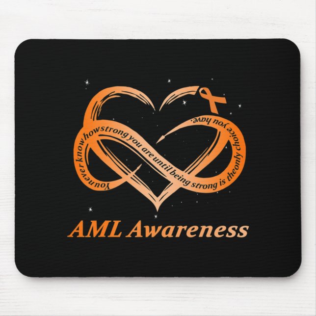AML Warrior I'm Fine Acute Myeloid Leukemia Awaren Mousepad (Vorne)